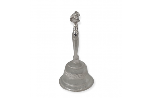 Silver Bell with Nandi 5 inches