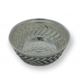 Silver Bowl - Antique arrowhead patterns 3.5 inches