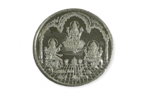 Silver Coin 100 gram Trimurti