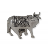 Silver Cow - Antique side face 1.25 inches