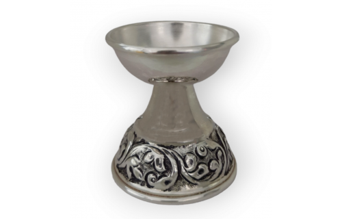 Silver Divi - Antique Nakshi pattern 2.5 inches