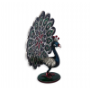 Silver Minakari Peacock 1.5 inches