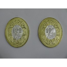 Raja Rani 100*2 oval gold plated