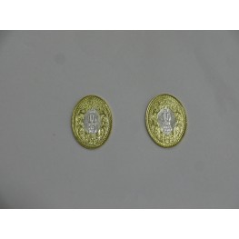 Raja Rani 10*2 oval gold plated