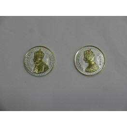 Raja Rani 20*2 round gold plated