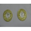 Raja Rani 50*2 oval gold plated
