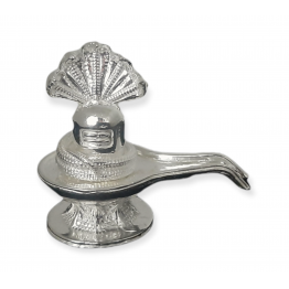 Silver Solid Shivling 2 inches